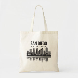 San Diego California Siluett Tygkasse