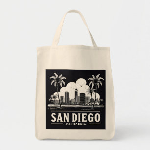 San Diego California Siluett Tygkasse