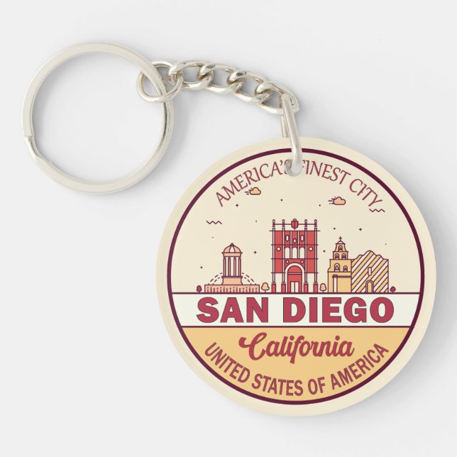 San Diego California Skyline Emblem (Framsidan)