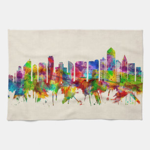 San Diego California Skyline Kökshandduk