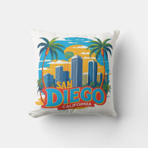 San Diego California Skyline-Modern Cityscape Kudde