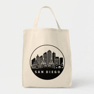 San Diego California Skyline Tygkasse