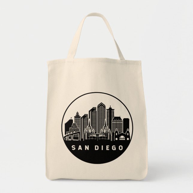 San Diego California Skyline Tygkasse (Framsidan)