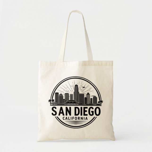 San Diego California Skyline Tygkasse (Framsidan)