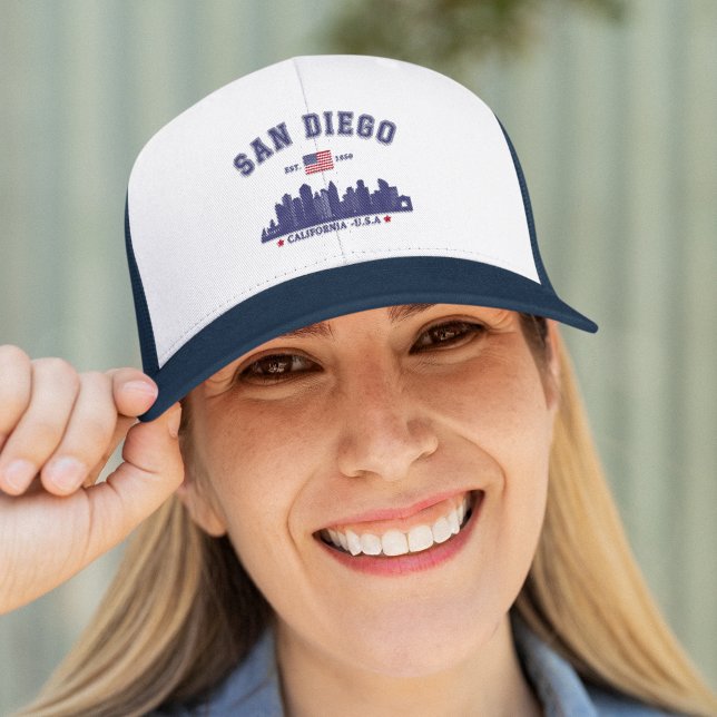 San Diego California Skyline West Coast Vibes Keps (Skapare uppladdad)