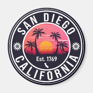 San Diego California Sunset Vacation Souvenirs 60 Magnet