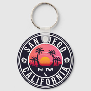 San Diego California Sunset Vacation Souvenirs 60 Nyckelring