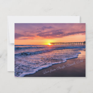 San Diego California Sunset Vykort