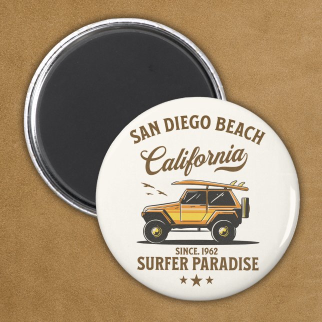 San Diego California Surfer Paradise Magnet (Skapare uppladdad)