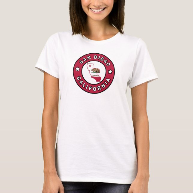 San Diego California T Shirt (Framsida)