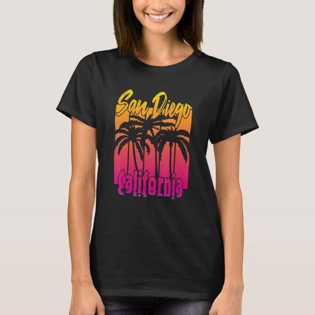 San Diego California T Shirt (Framsida)