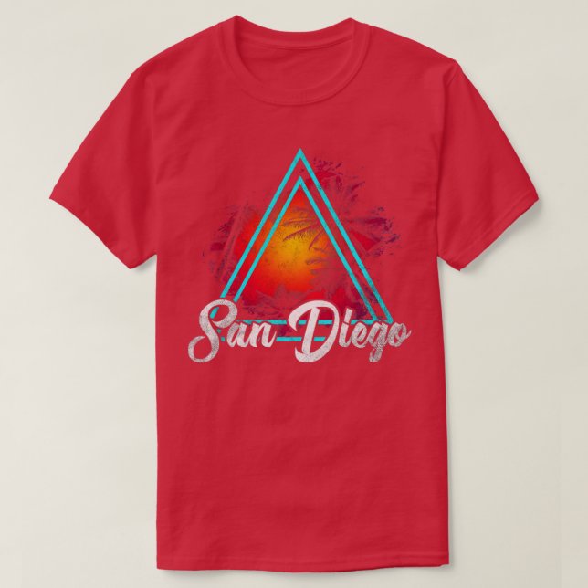 San Diego California T Shirt (Design framsida)