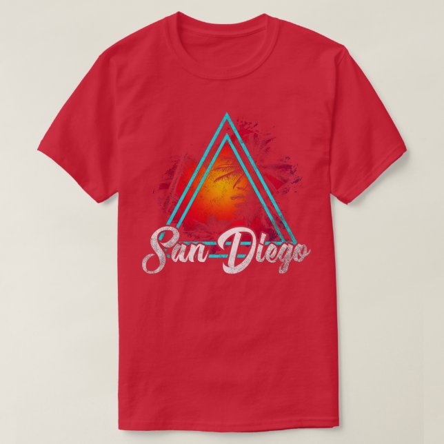 San Diego California T Shirt (Design framsida)