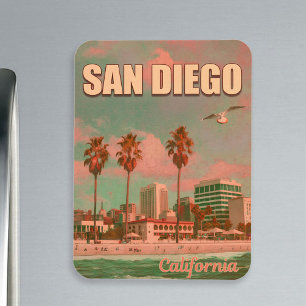 San Diego California Vintage Souvenirs 1950-talet Magnet