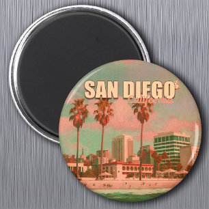 San Diego California Vintage Souvenirs 1950-talet Magnet