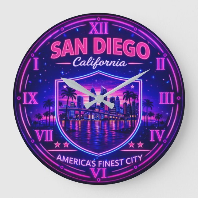 San Diego California Waterfront Stor Klocka (Framsida)