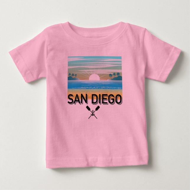San Diego Design - Baby Bra Jersey T-Shirt (Framsida)