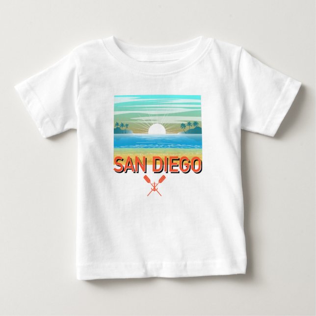 San Diego Design - Baby Bra Jersey T-Shirt (Framsida)