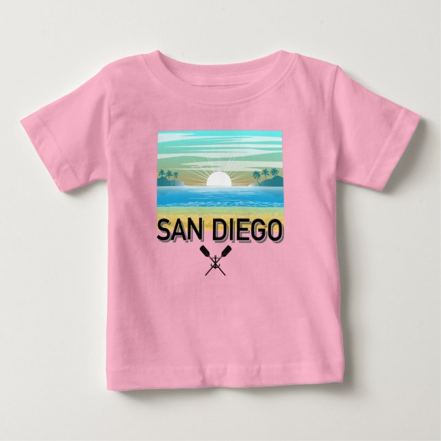 San Diego Design - Baby Bra Jersey T-Shirt (Framsida)