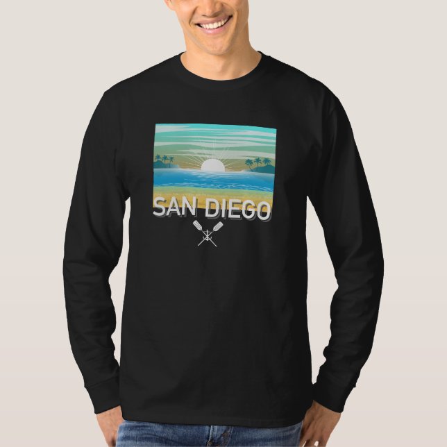 San Diego Design - Basic Långärmad T-Shirt (Framsida)