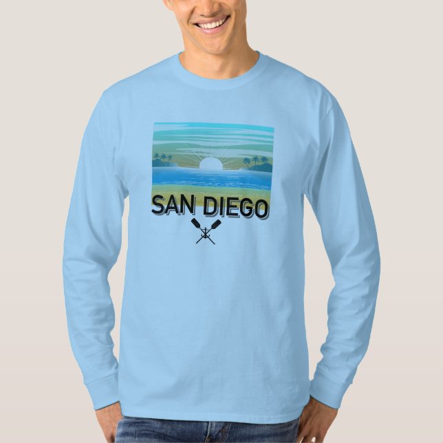 San Diego Design - Basic Långärmad T-Shirt (Framsida)