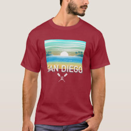 San Diego Design - Basic Mörk T-Shirt