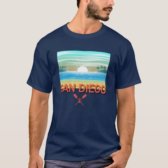San Diego Design - Basic Mörk T-Shirt (Framsida)