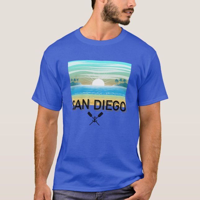 San Diego Design - Basic Mörk T-Shirt (Framsida)