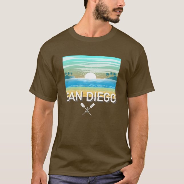 San Diego Design - Basic Mörk T-Shirt (Framsida)
