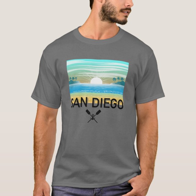 San Diego Design - Basic Mörk T-Shirt (Framsida)