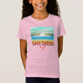 San Diego Design - Flickors tunna bomullströja T Shirt