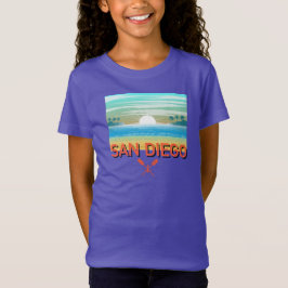 San Diego Design - Flickors tunna linnetröja T Shirt