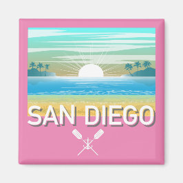 San Diego Design - Fyrkantig Magnet
