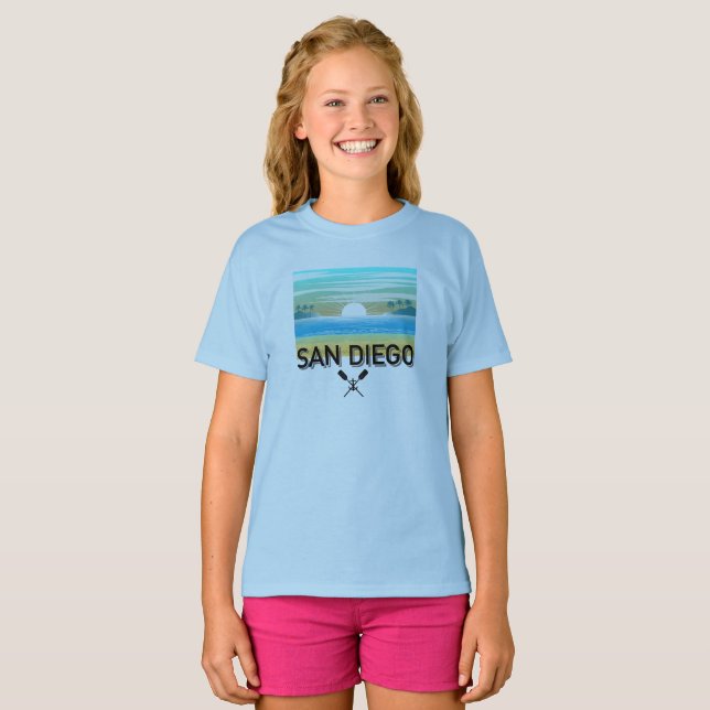 San Diego Design - Girls'Basic T-Shirt (Hel framsida)