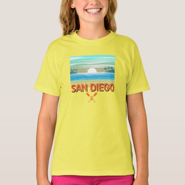San Diego Design - Girls'Basic T-Shirt (Framsida)