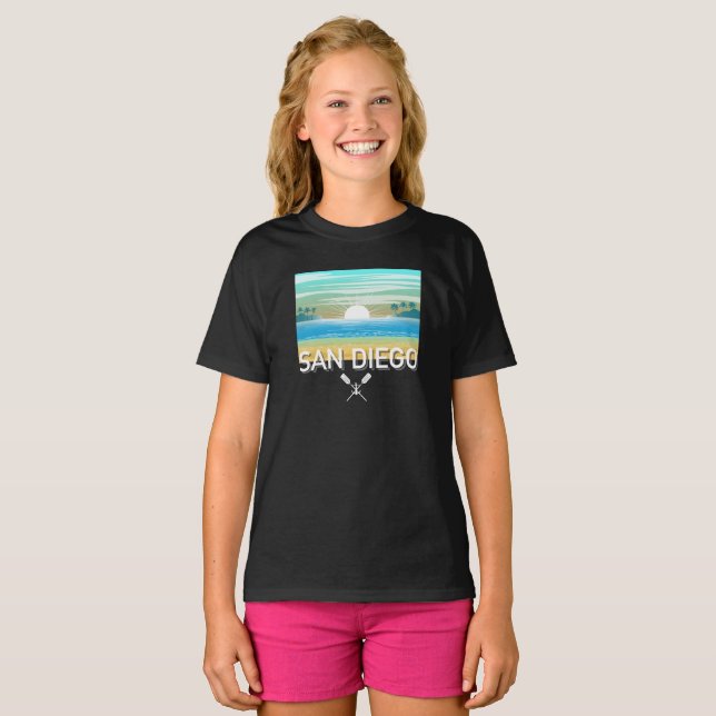 San Diego Design - Girls'Basic T-Shirt (Hel framsida)