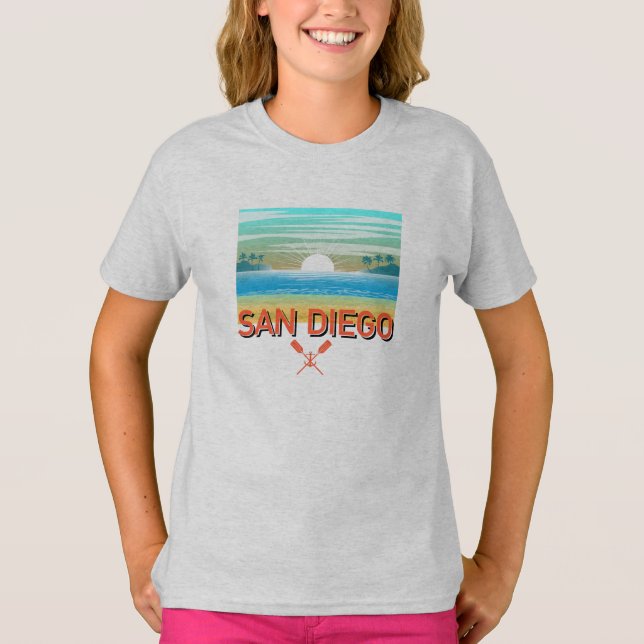 San Diego Design - Girls'Basic T-Shirt (Framsida)