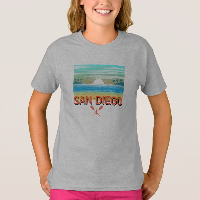 San Diego Design - Girls'Basic T-Shirt (Framsida)