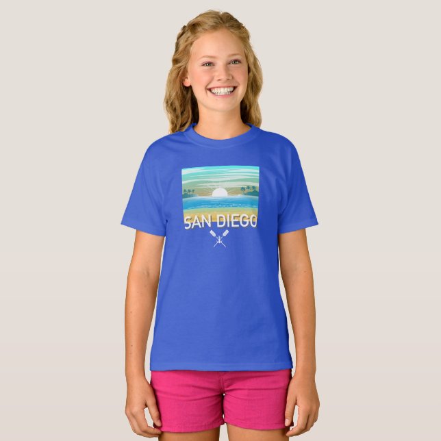 San Diego Design - Girls'Basic T-Shirt (Hel framsida)