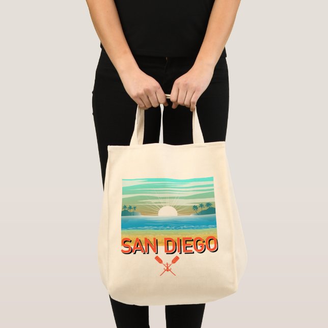 San Diego Design - Livsmedel Tote Tygkasse (Framsida (produkt))