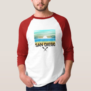 San Diego Design - Manar Basic 3/4 Sleeve Raglan T Shirt