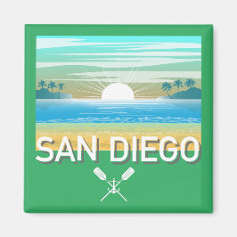 San Diego Design - Square Magnet