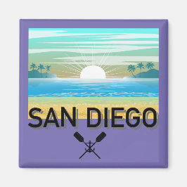 San Diego Design - Square Magnet