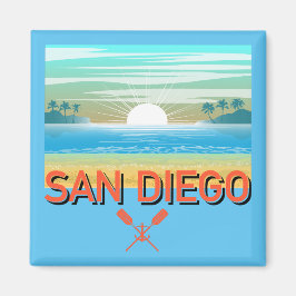 San Diego Design - Square Magnet