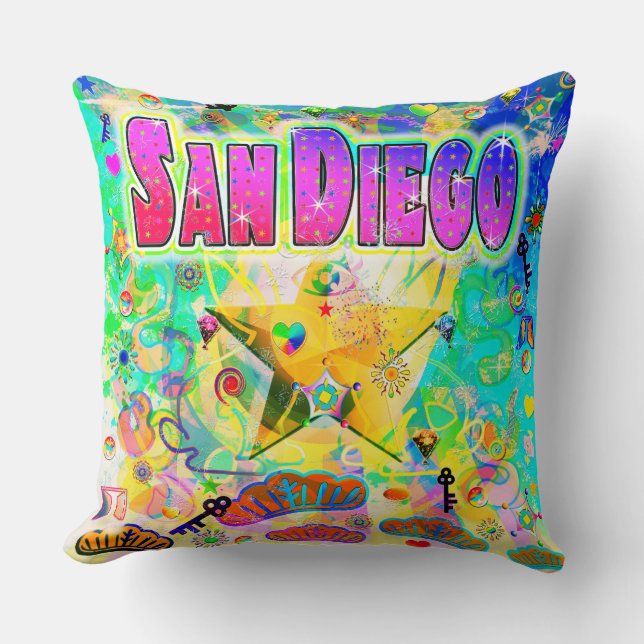 San Diego Epoch Hour Pillow Kudde (Framsida)