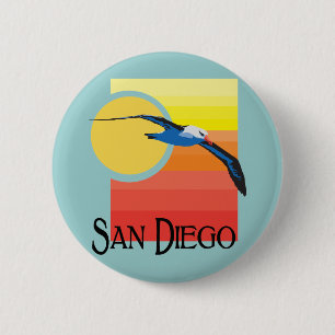 San Diego fiskmås Knapp