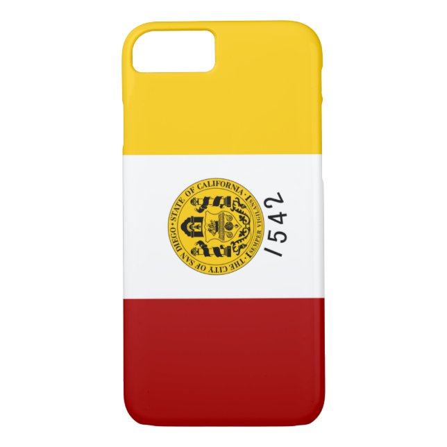 San Diego Flagga Case-Mate iPhone Skal (Baksida)