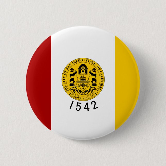 San Diego-flagga Knapp (Framsida)