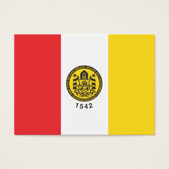 San Diego flagga Visitkort (Framsidan)