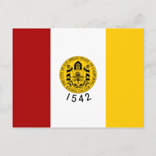 San Diego Flagga Vykort